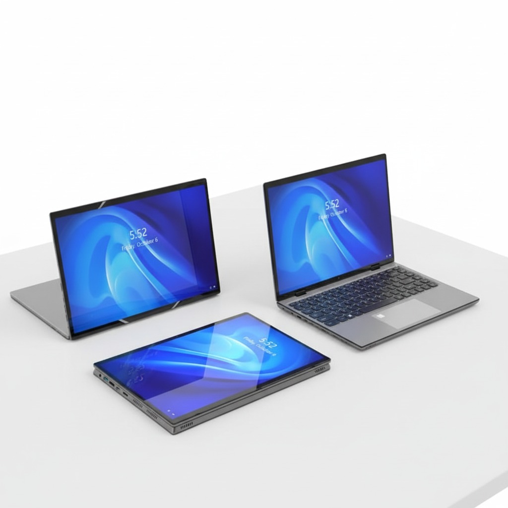 Factory Direct Sales Wholesale 14 Inch Touch Screen Intel Celeron ABS Material 360 Degree Rotatable Windows 11 System SSD