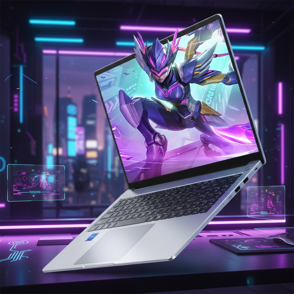 New Aether Intel N95 2.0GHz 15.6 IPS SSD Slim Student Laptop for Integrated Graphics HighPerformance Cooling Fan English