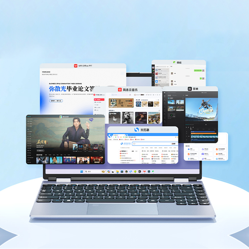 High Quality 14inch Slim Gaming Laptop Intel Custom Processor Win10 Student Laptop Customized