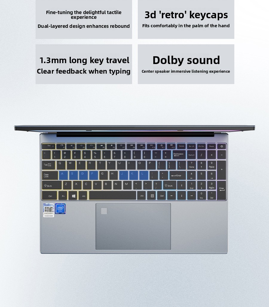15.6inch IPS Display Business Laptop with Camera  English Keyboard for Gaming  Office Use Students 256GB 512GB 1TB 2TB SSD