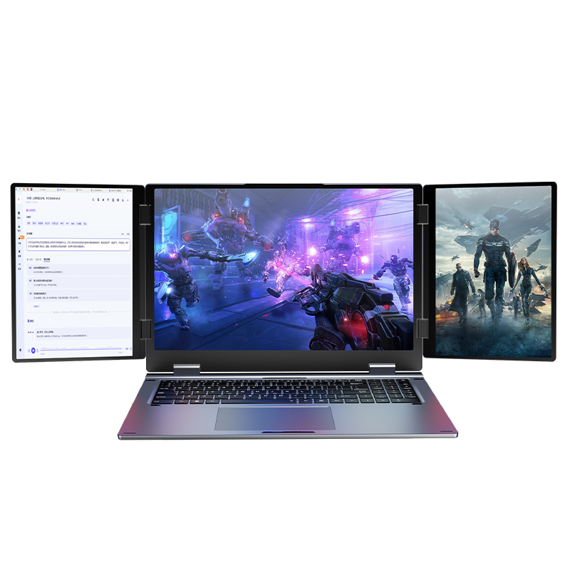 New OEM TriScreen Business Laptop with Intel Core I7  12 Cores 16 Threads 4.7GHz  16GB 32GB DDR4 RAM SSD English Keyboard