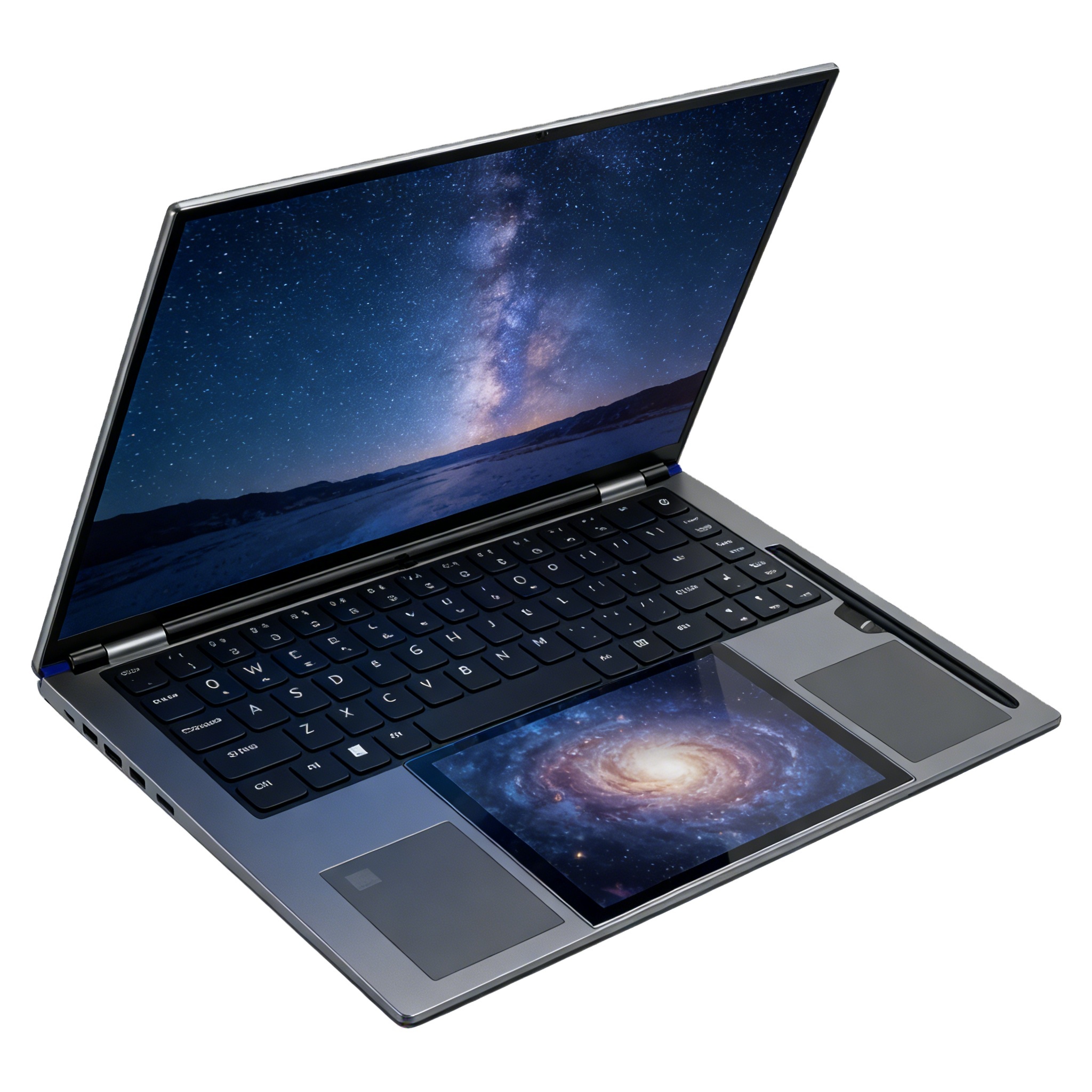 OEM Customizable New Support 15.6 Inch 7Inch Dual Screen Business Laptop Intel N150 Processor English Keyboard Camera SSD