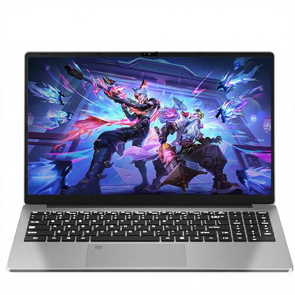 New High Performance 15.6 Inch Student Gaming Laptop Intel N95 GTX1060 6GB Metal SSD IPS Display Dual Fan Cooling