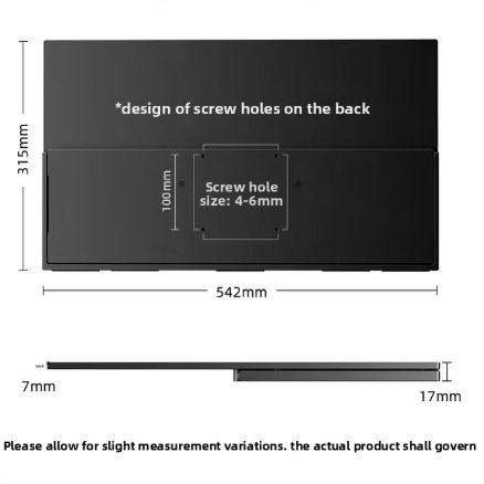 21.4Inch 100Hz 6ms IPS Portable Display with Built-in Speaker and Type-C Interface for Laptop and Console Expansion