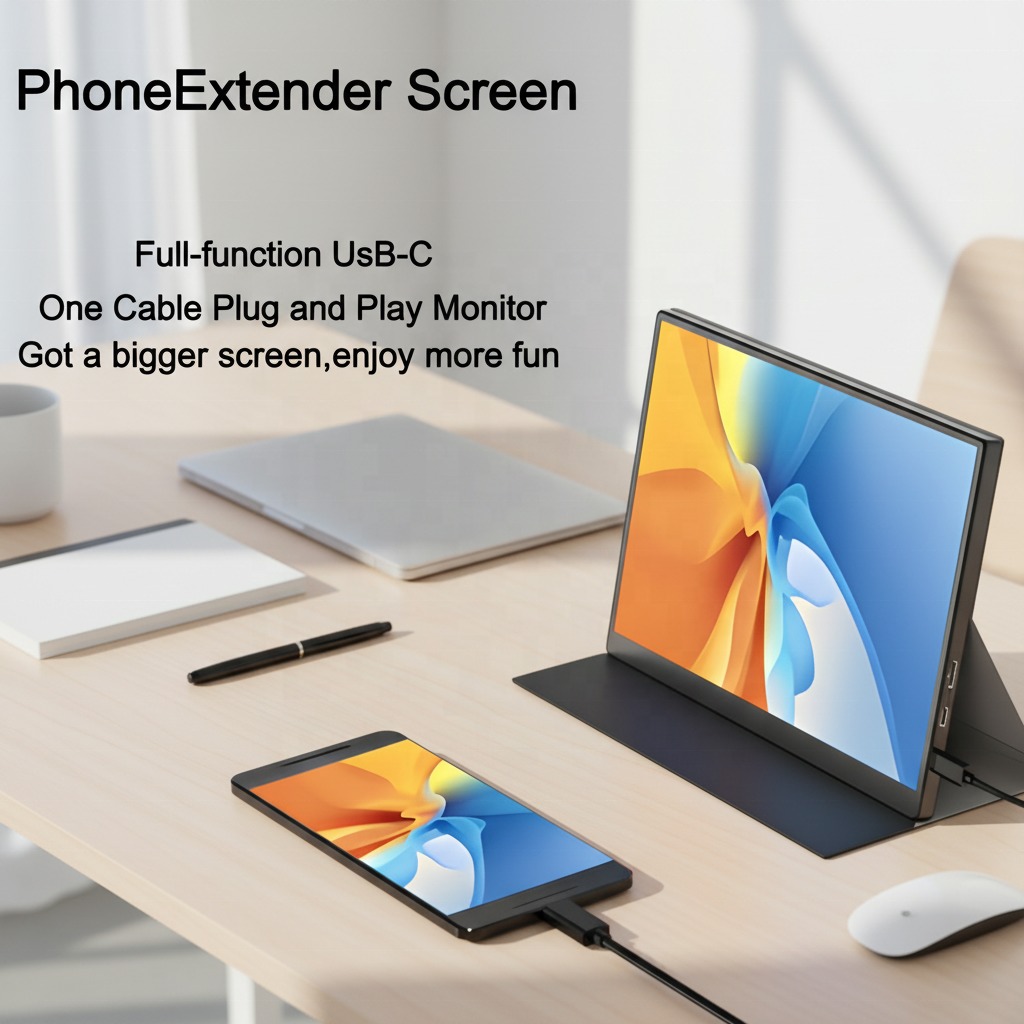 High Cost Performance Source Factory 10.5inch USB-C Portable Screen One Cable Connection Laptop Expansion Monitor