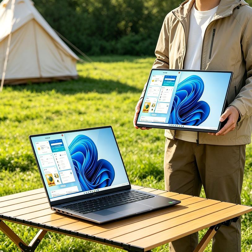 21.4 Inch IPS Panel 100Hz 6ms Portable Screen with Speaker Type-C for Laptop Gaming Extension