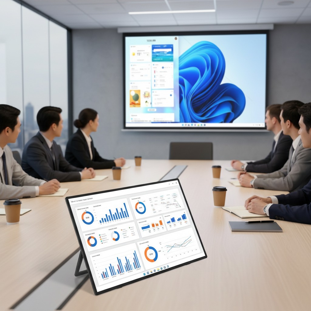 2026 New 100Hz 6ms Response IPS LED Portable Monitor Split Screen Mode Multi-Scene Use for PC