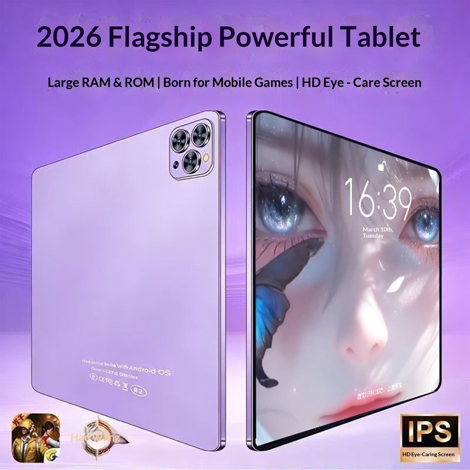 New 10.1inch MTK Octa Core Android 11 Tablet Dual-Band WiFi SIM Card Calls Lightweight ROHS Certified
