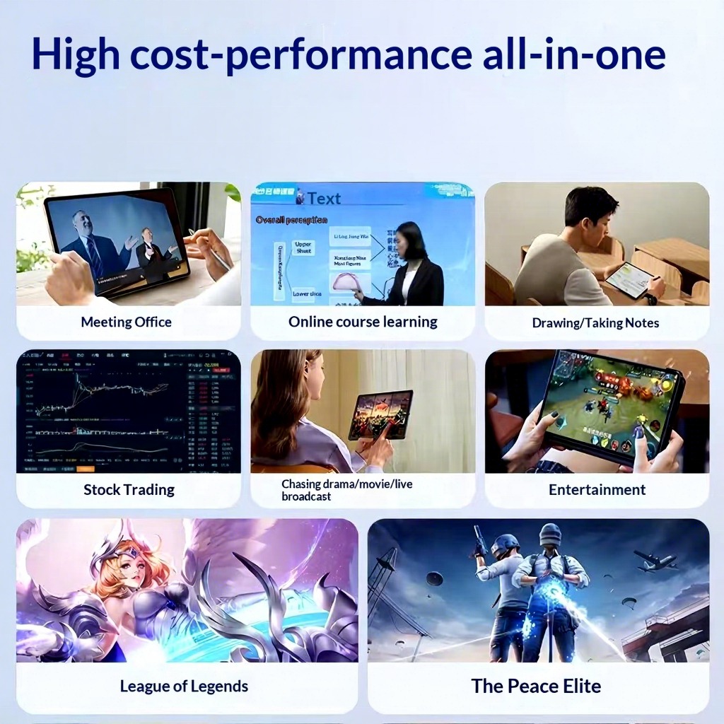Custom 10.1Inch Educational Business Gaming Tablet PC Octa Core 5G WiFi Android 3GB RAM 2.0GHz HighDefinition Screen AllinOne