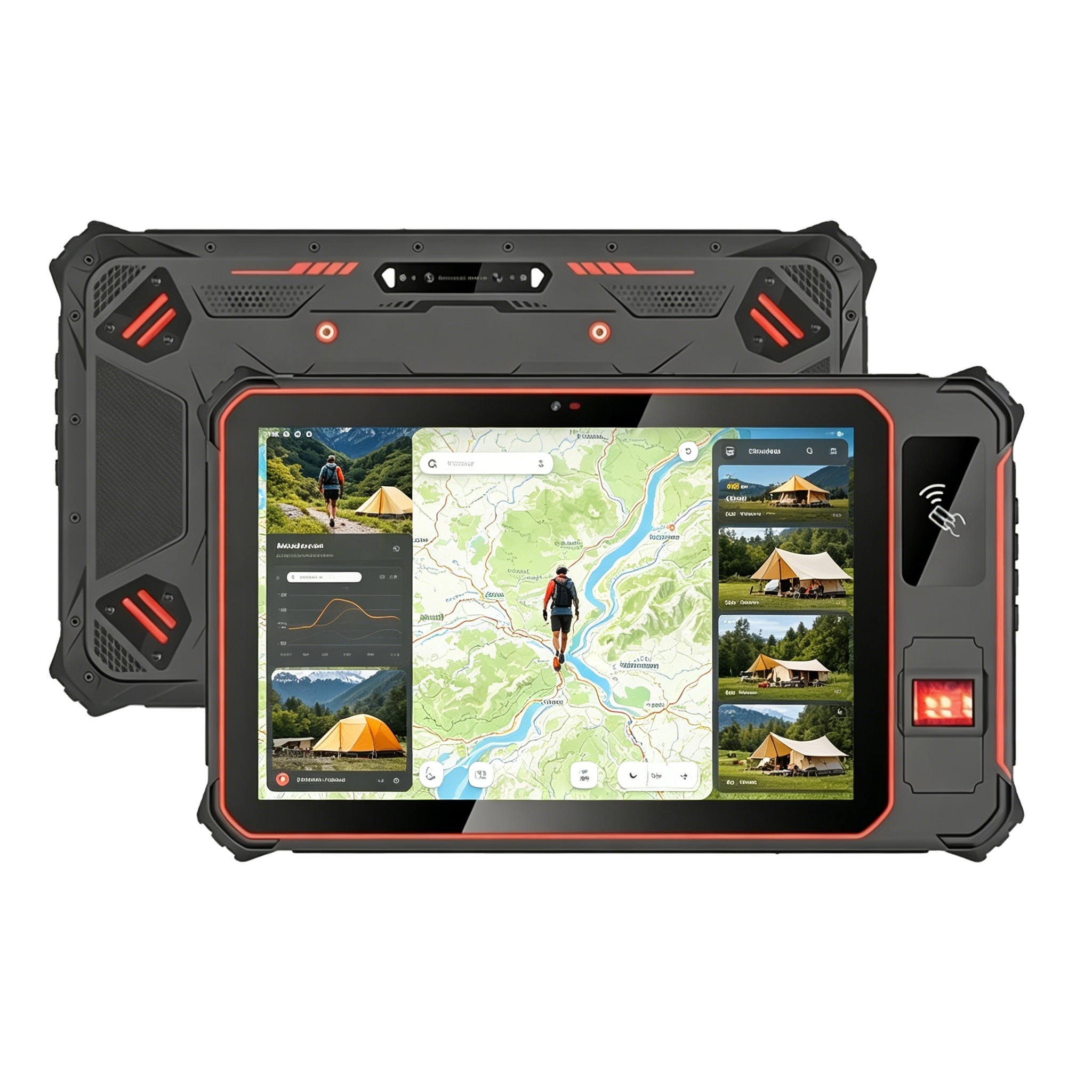 OEM Wholesale New 10.1 Octa Core MTK Android 13 6GB RAM Industrial Tablet 4G GSM Certified Fingerprint 2D Scan Shockproof