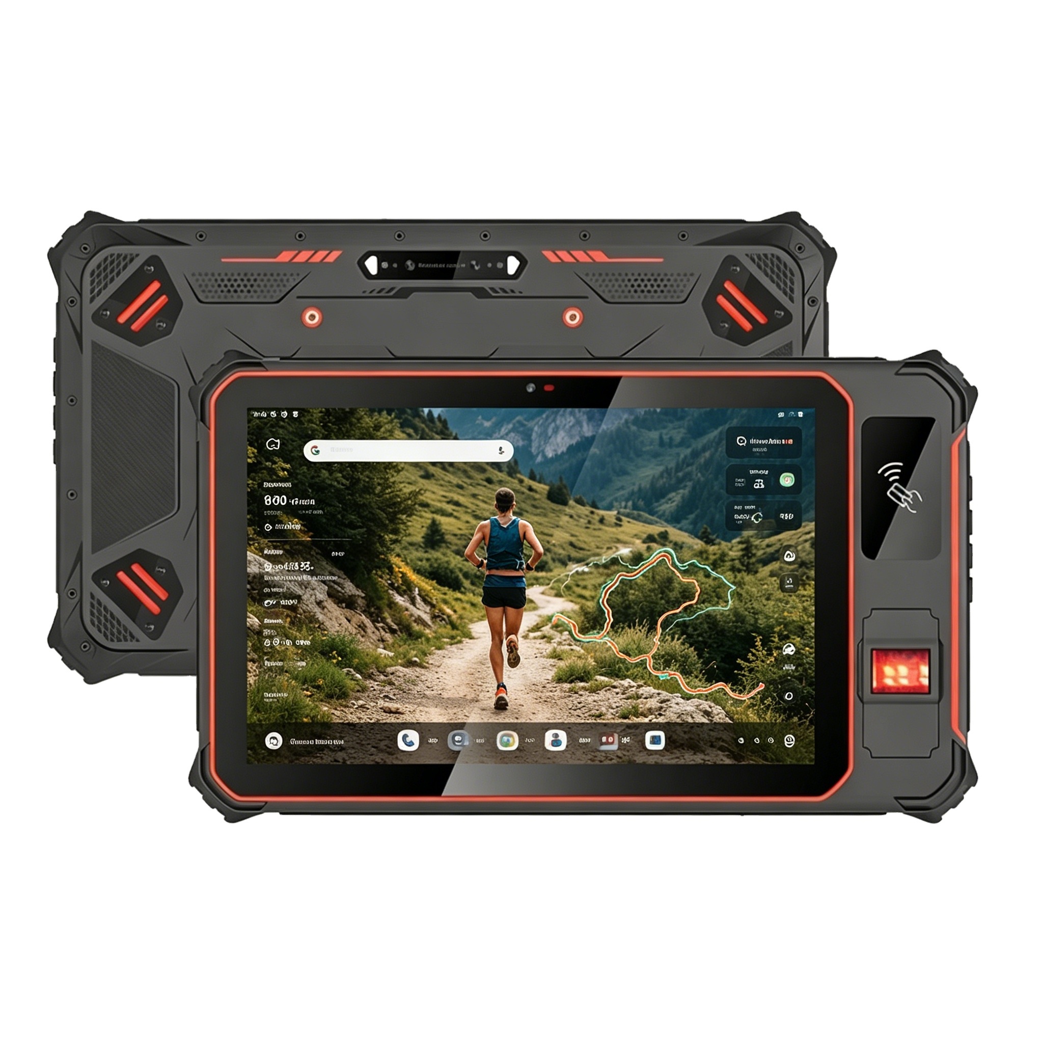 Custom10.1 Inch Octa Core MTK Android 13 6GB RAM Industrial Tablet Supports Fingerprint 2D Scan Data Collection IP67 Waterproof
