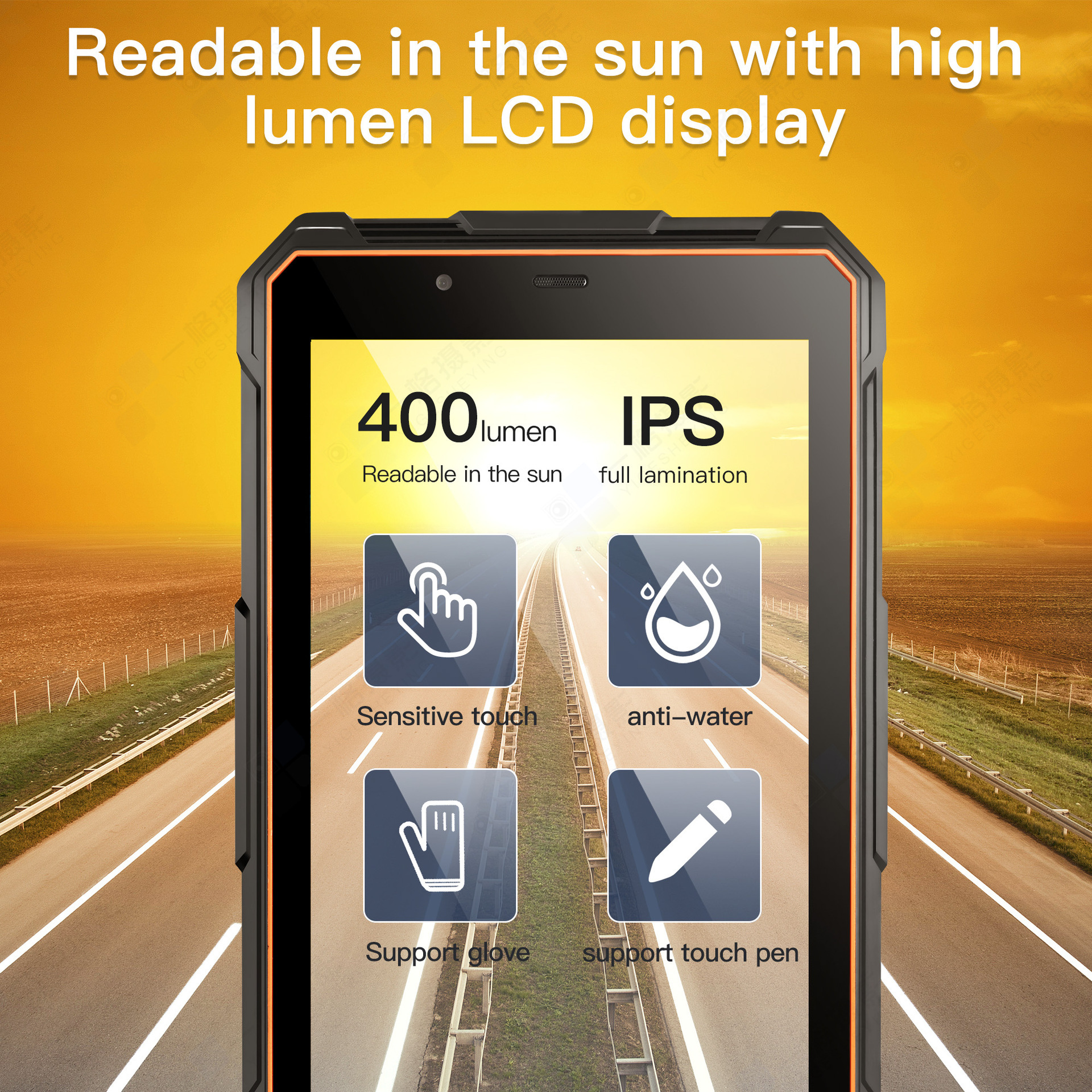 New 10.1 Inch Project Touch Screen Waterproof Embedded Industrial Panel PC with MTK Processor Wi-Fi Android 14