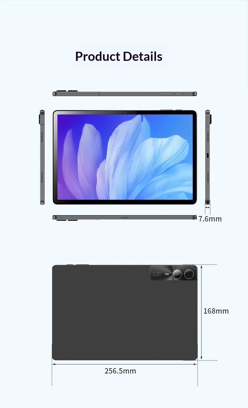 2026 New Style 10.95 Inch Octa Core 6GB Tablet with 4G GSM Capacitive Screen for Office Business Student Learning