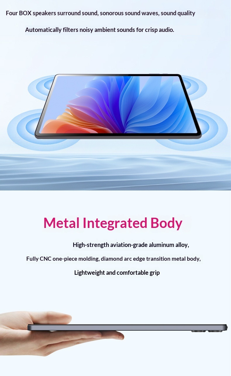 10.95 Inch High-definition Large Screen Octa Core 1.8GHz 6GB 6000mAh Android Tablet Student Online Course Early Education