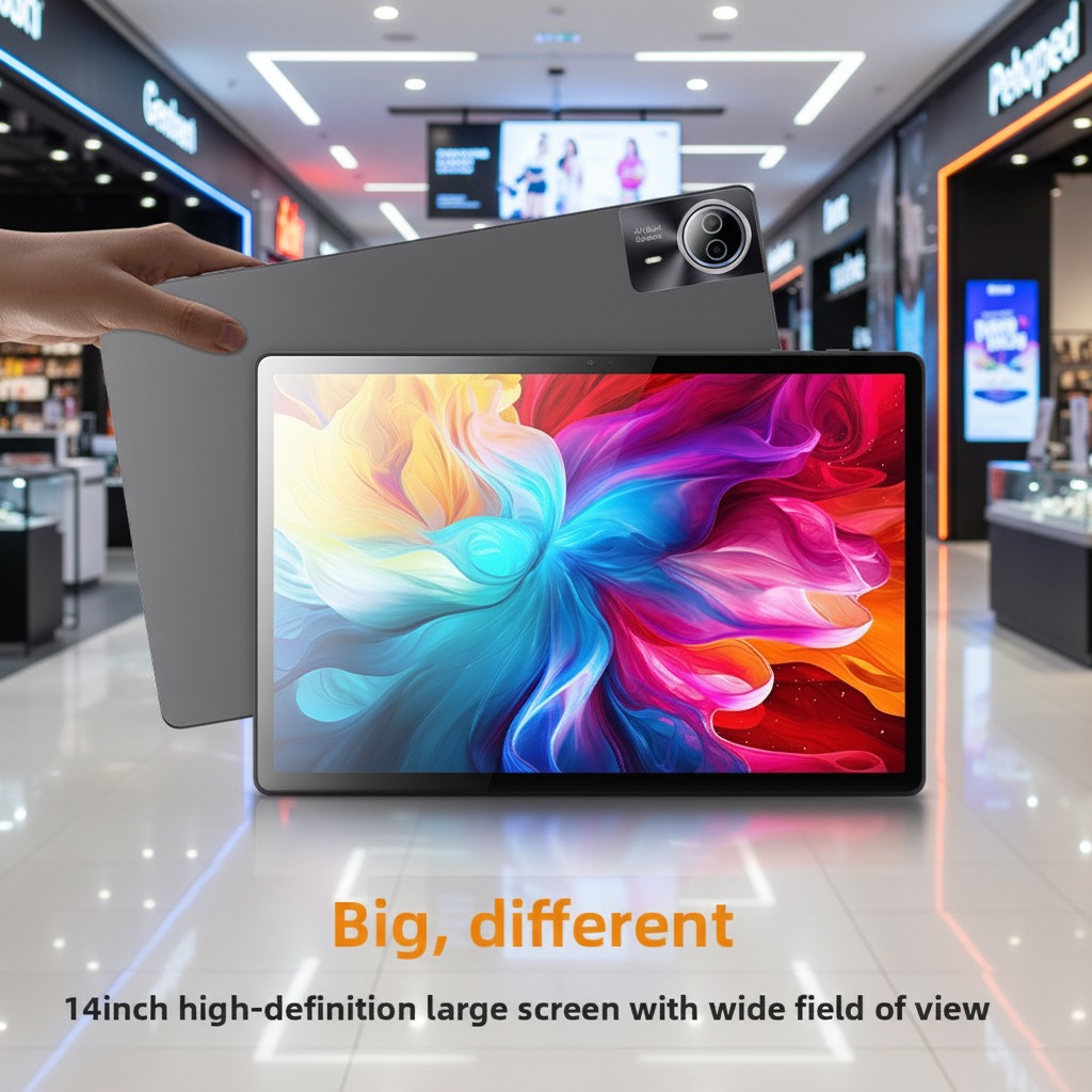 New 14 Inch MTK Octa-Core 1.8GHz 1920x1200 Tablet 6GB RAM 4G GSM WiFi Android Business for Office Work