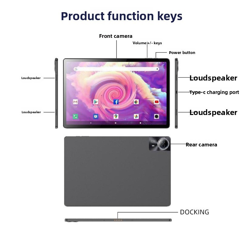 New 14 Inch Large Screen MTK Octa-Core 1.8GHz 6GB RAM 1920x1200 4G GSM WiFi Tablet for Gaming