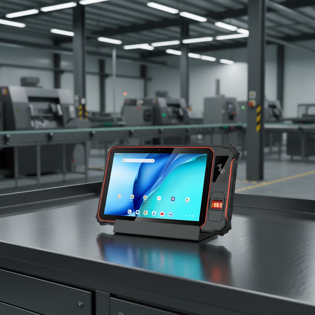 New Multi-functional Industrial Tablet PC 10.1 Inch MTK Octa Core Chip Android 13 Fingerprint 2D Scan Data Collection IP67 GSM