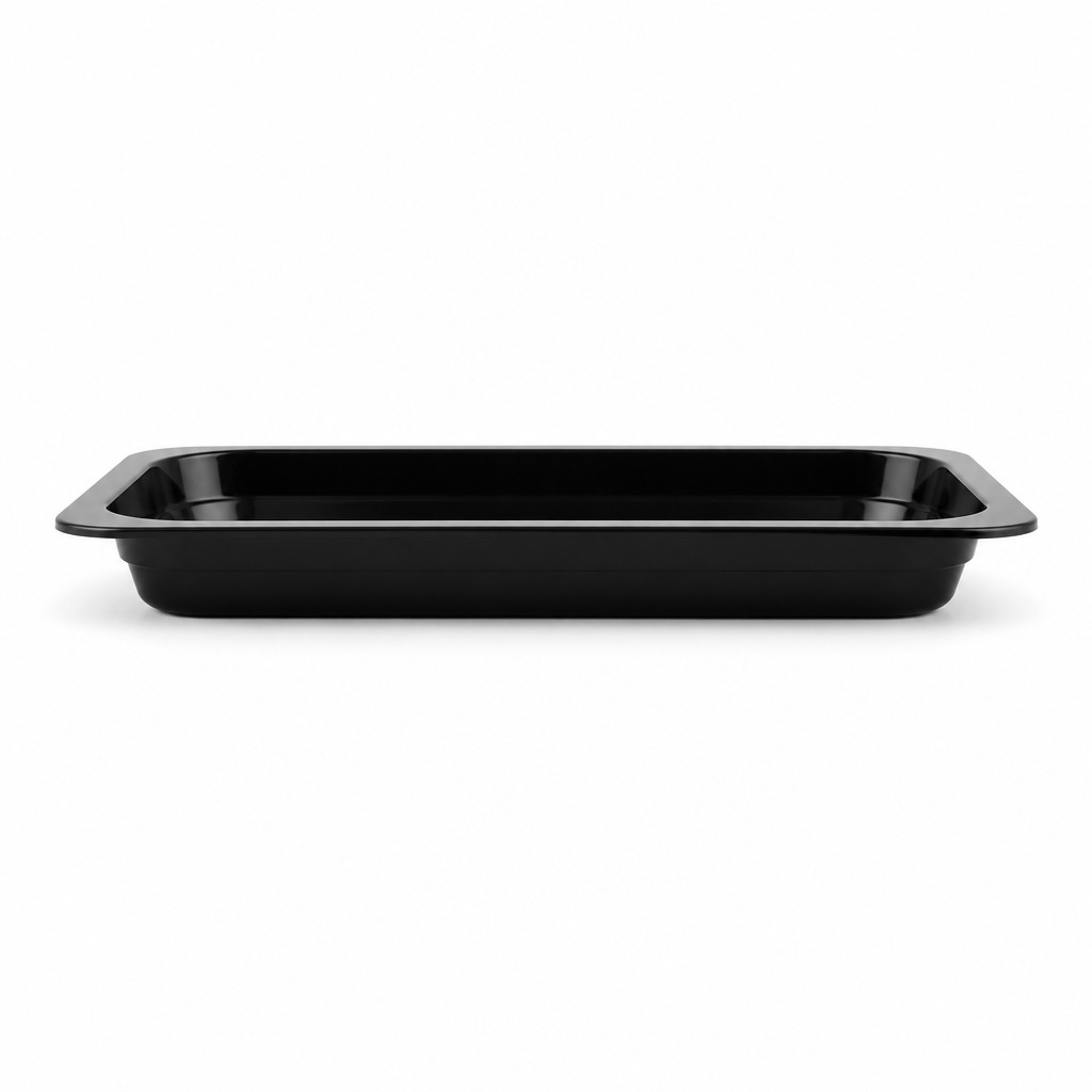 Vacuum Skin Pack Disposable Black Plastic Tray  Food Packaging Commercial Direct Supply Pet Container for Food