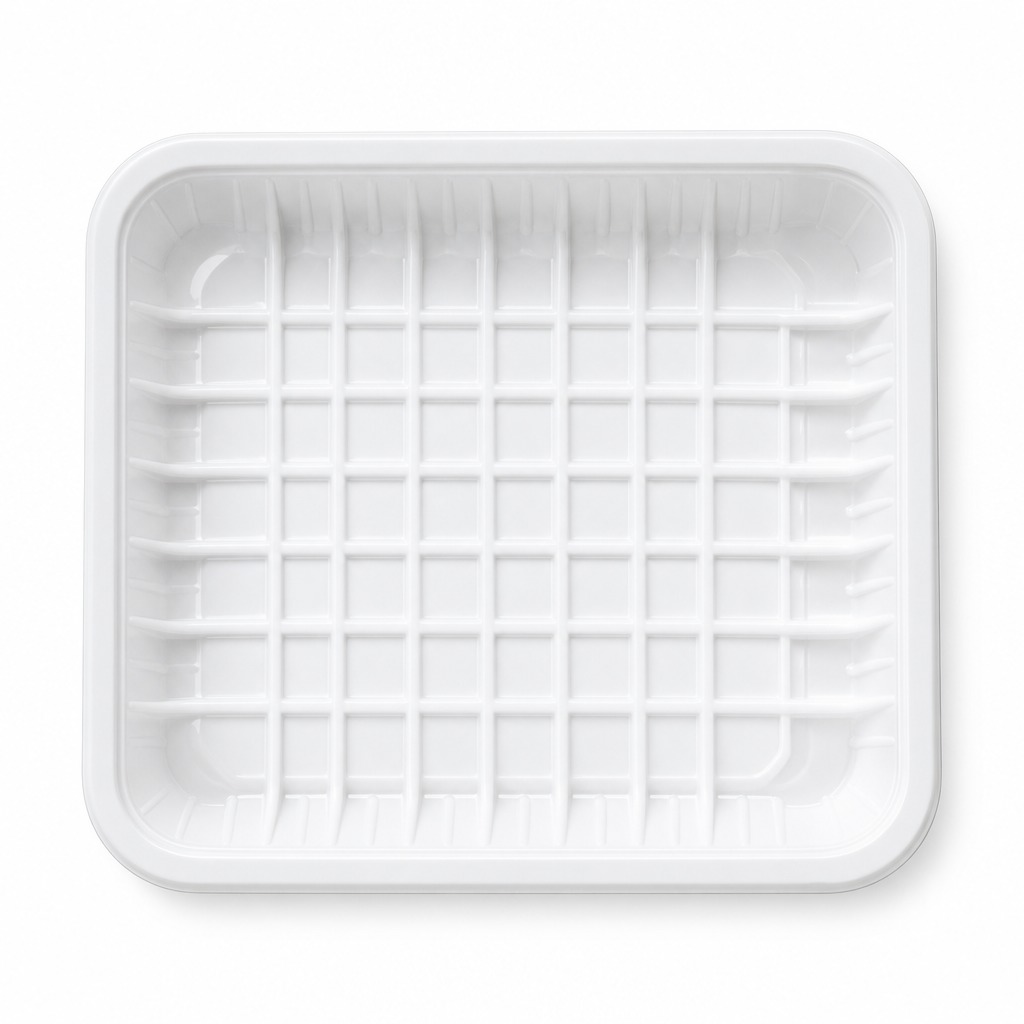 Disposable PET Fresh Food Tray Thickened Thermoformed Blister Box for Fruit Meat Vegetable Supermarket Pet Container for Food