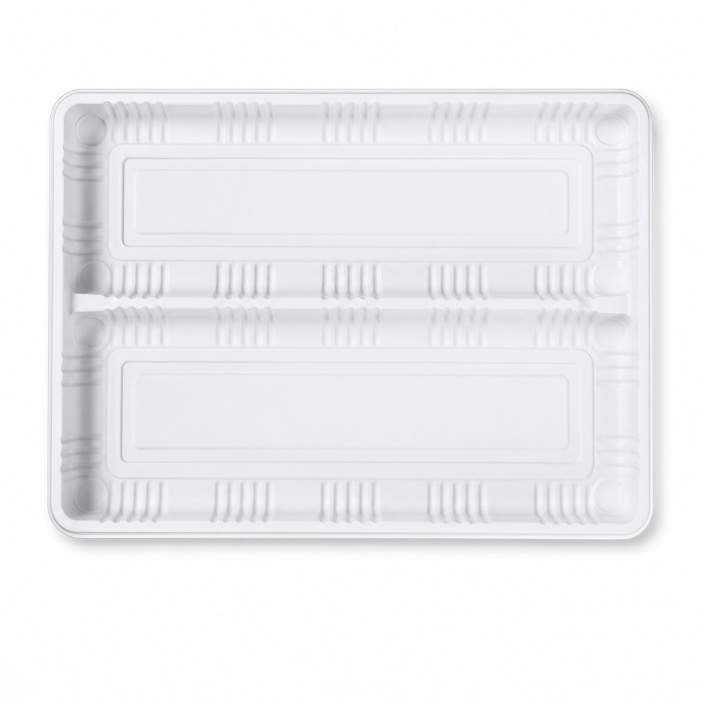 Disposable PET Fresh Food Tray Thickened Thermoformed Blister Box for Fruit Meat Vegetable Supermarket Pet Container for Food