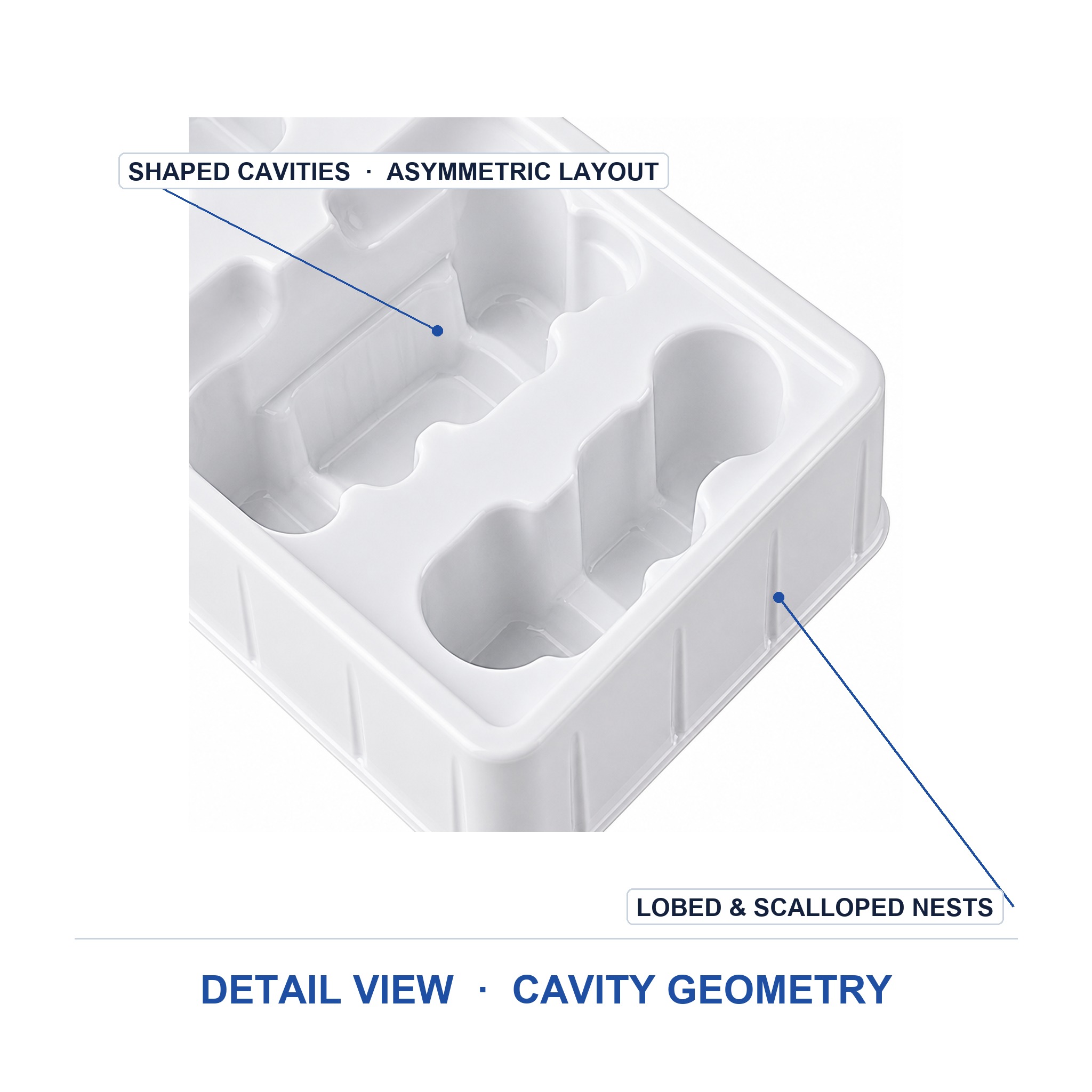Small Plastic Box Insert for Beauty Personal Care Products Blister Inner Tray Custom Cosmetics Packaging Manufacturer
