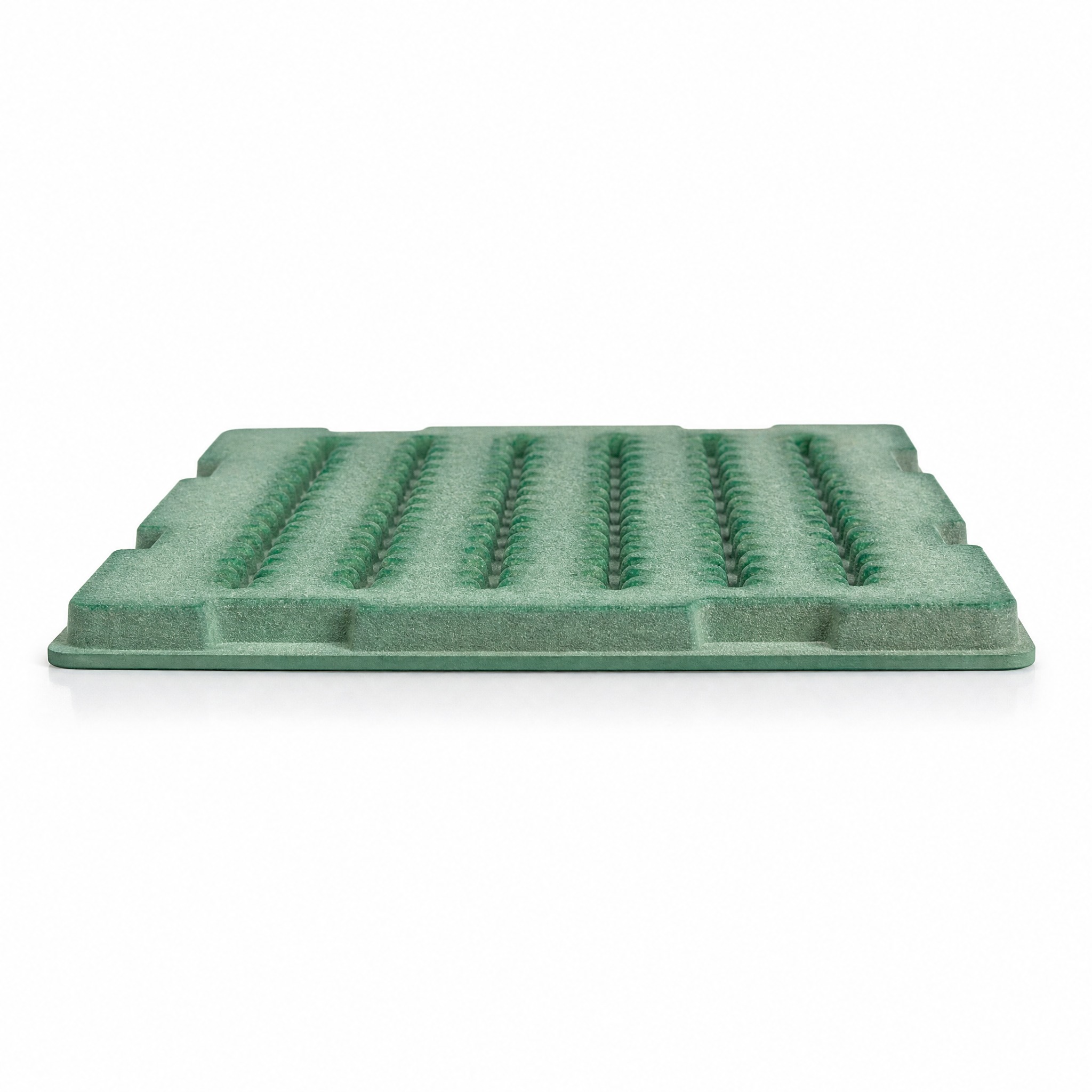 Custom Green Flocked Board for Electronic Components Packaging Protection Polystyrene Sheet Wholesale and Factory Use
