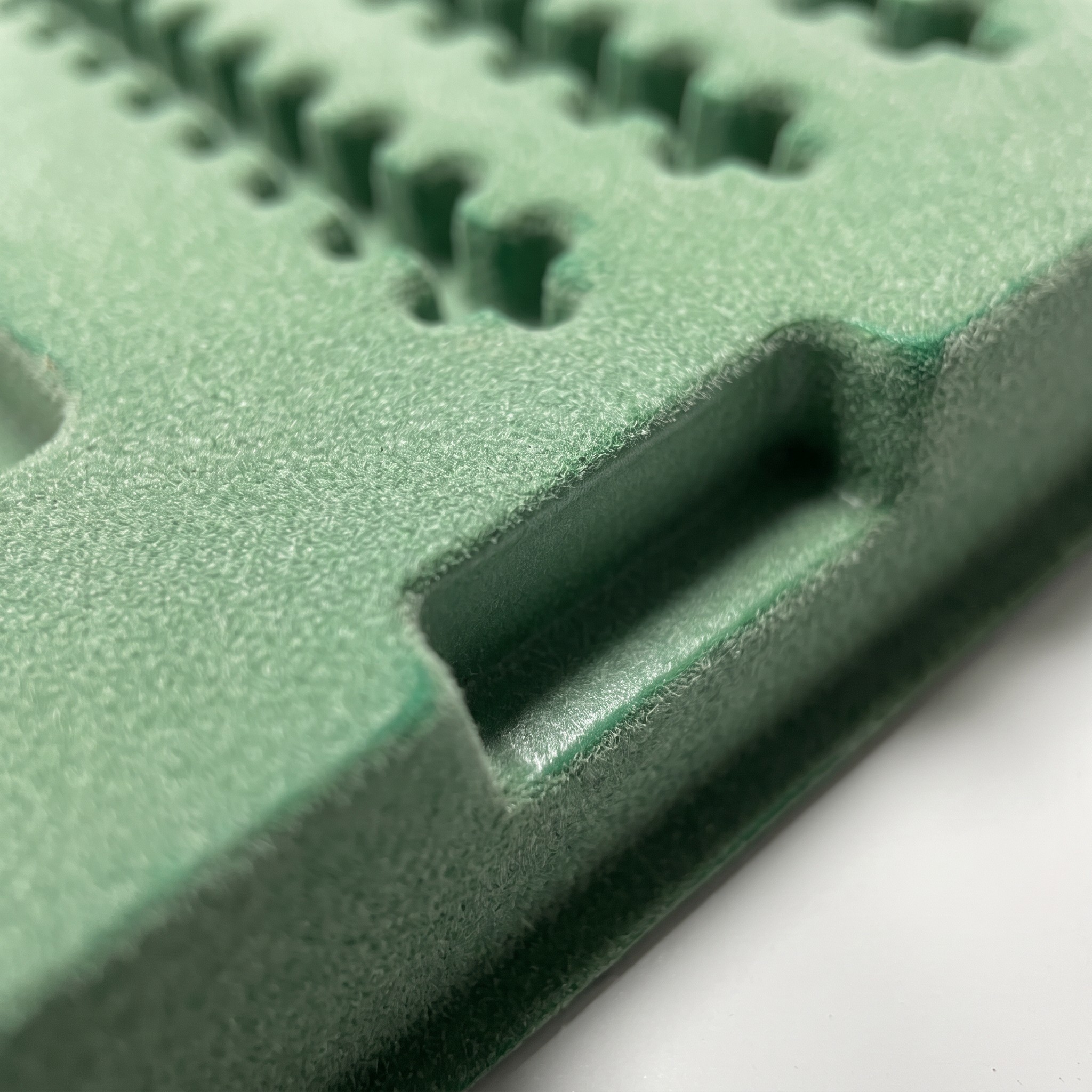 Custom Green Flocked Board for Electronic Components Packaging Protection Polystyrene Sheet Wholesale and Factory Use