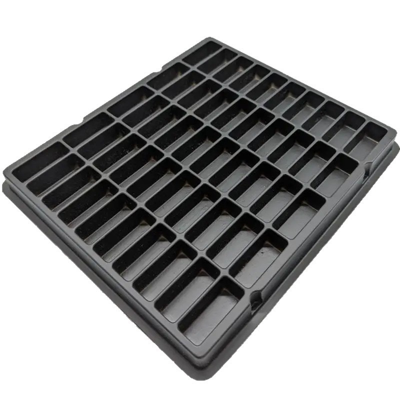 Anti Static PET Blister Tray for IC Chip Semiconductor Packaging Custom Thermoformed ESD Tray