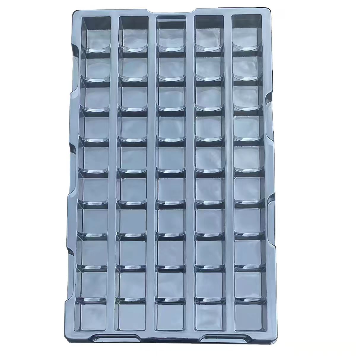Transparent Antistatic PVC Blister Tray Turnover Disposable Packaging Box for Makeup and Consumer Electronics