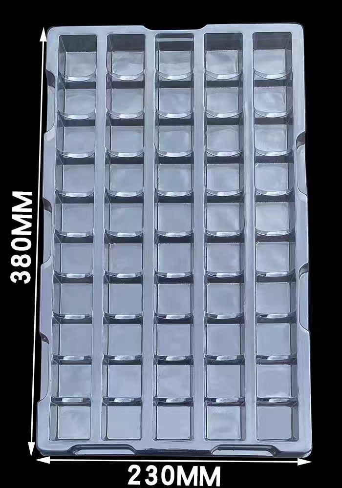 Transparent Antistatic PVC Blister Tray Turnover Disposable Packaging Box for Makeup and Consumer Electronics
