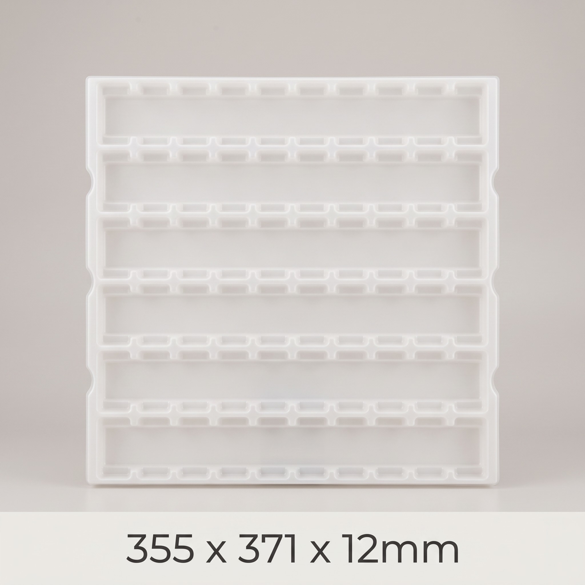 Natural PP Anti Static Blister Tray ESD Plastic Turnover Tray for Electronic Components Parts Packaging