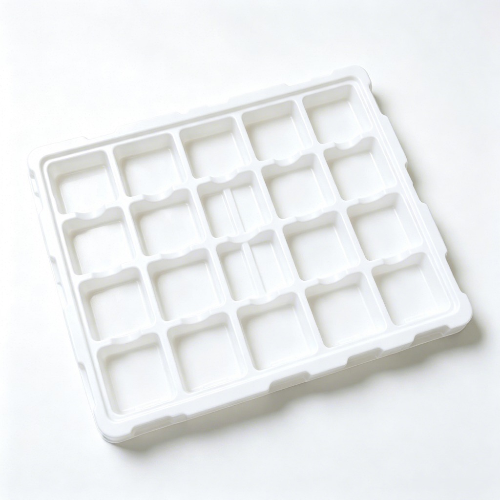 White Blister Tray PS  Scratch Resistant Shock Absorption Industrial Turnover Packaging Tray