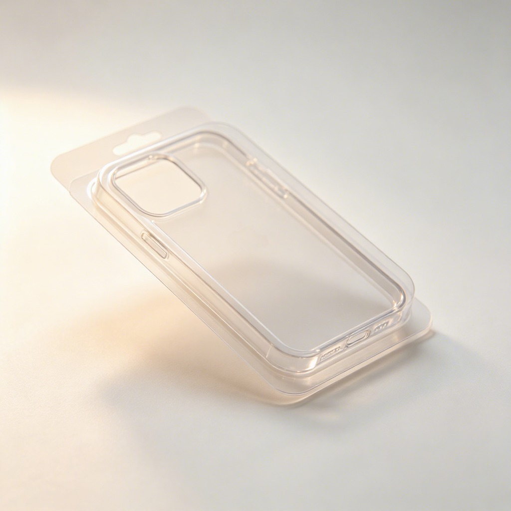 Customizable Phone Case Blister Packaging Box with Hang Tab Clear PET/PP Plastic Clamshell for Consumer Electronics Display