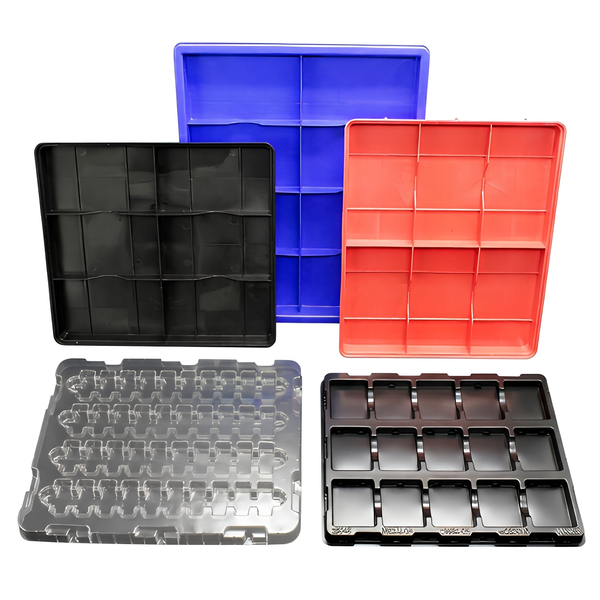 Recyclable Conductive Anti-Static Custom Blister Packaging Tray, Suitable for Consumer Electronic Products