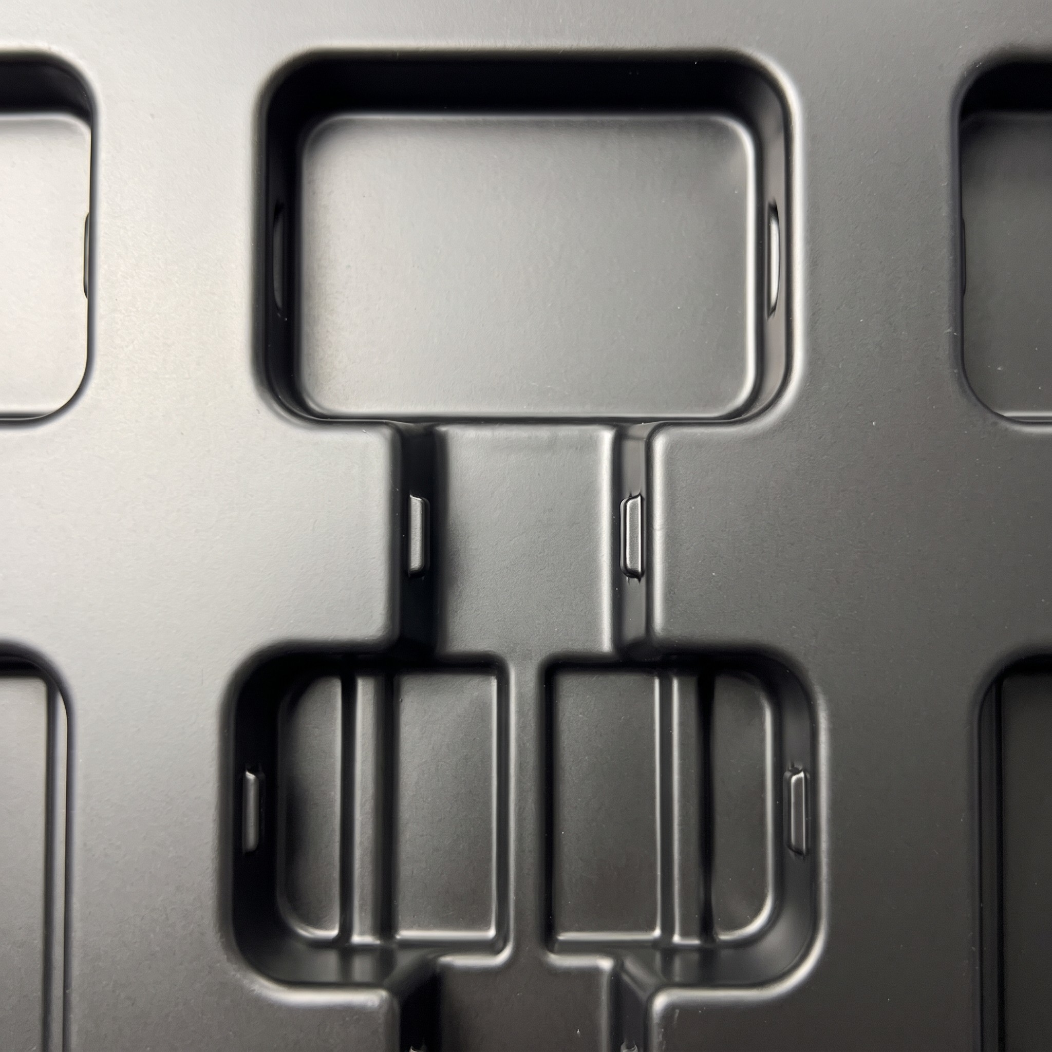 Custom Thickened PS Black Blister Tray  Blister Base Insert for Electronic Components Packaging