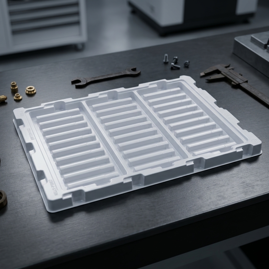 PET Tray 0.8mm Thickness Plastic Blister Tray for Electronic Components Custom Made Containers