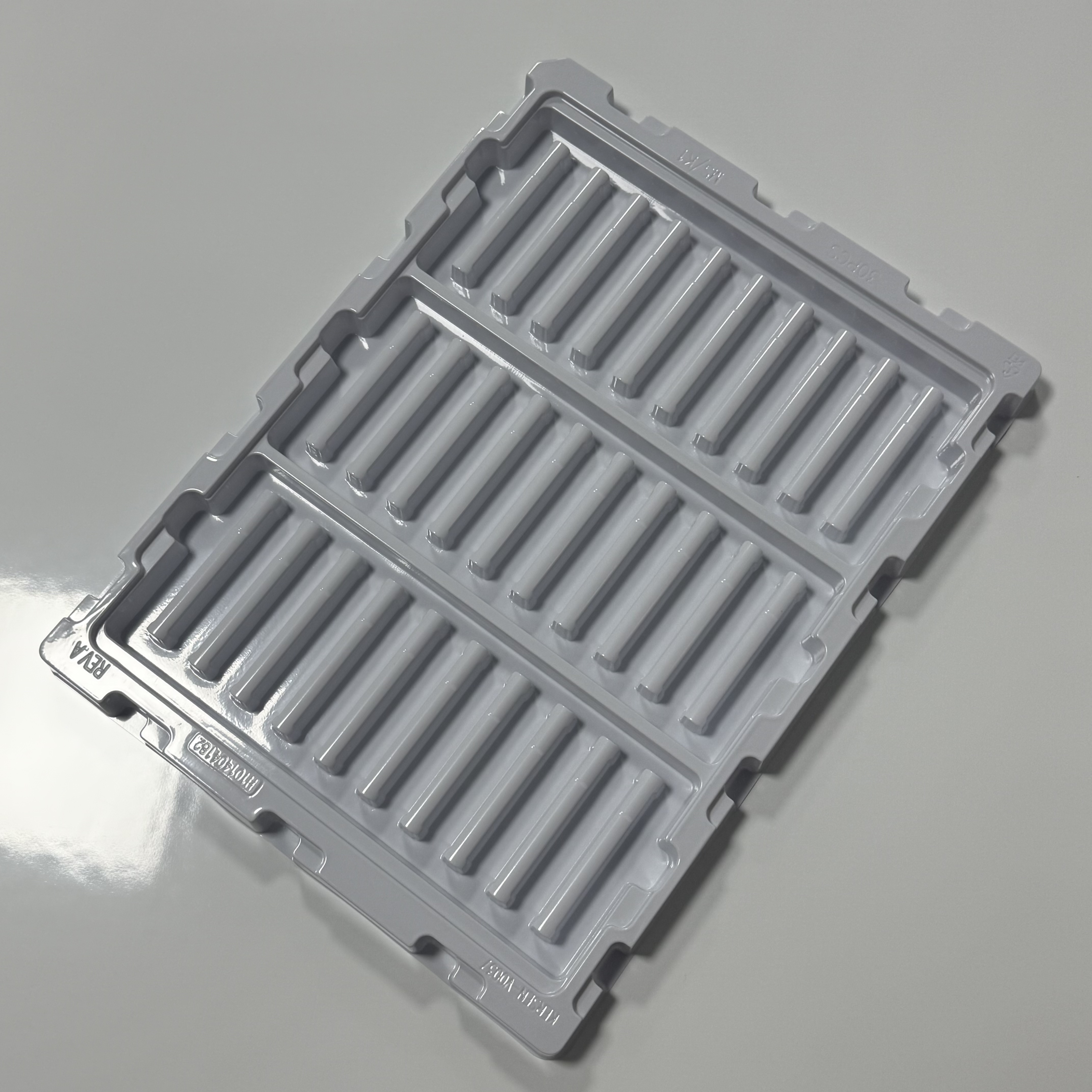 PET Tray 0.8mm Thickness Plastic Blister Tray for Electronic Components Custom Made Containers