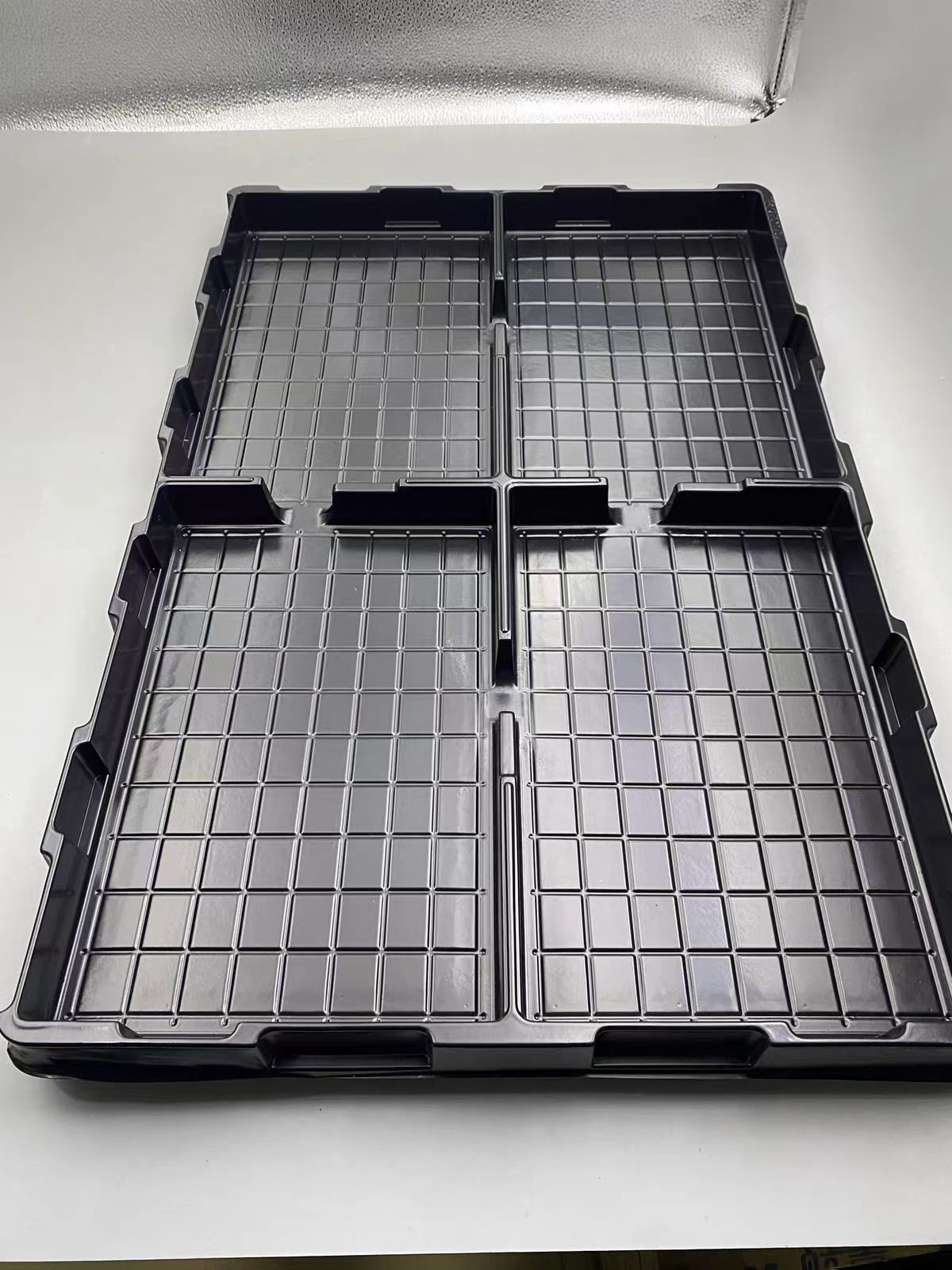 Custom Thermoformed Blister Insert Tray PET ABS PP PC Anti-Static Electronic Precision Parts Storage Customizable Embossed
