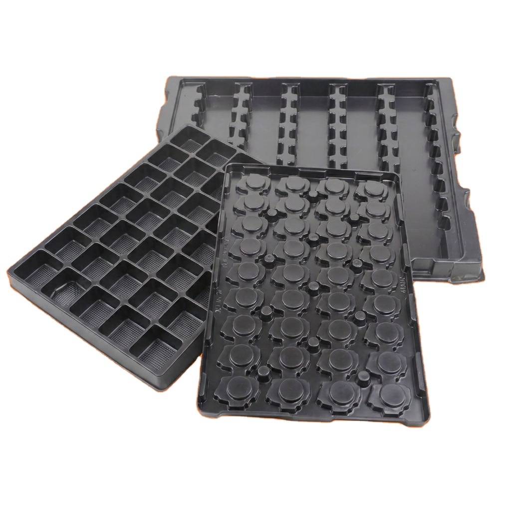 OEM Custom Blister Tray PET ABS  Anti Static for Capacitor Resistor Transistor Electronic Component Storage Factory Supply