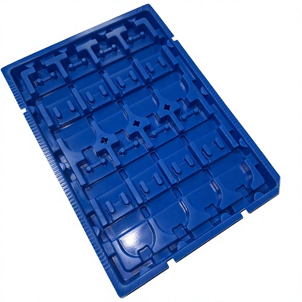 Black Anti-Static ABS Blister Tray for Auto Parts, Size Can Be Customized