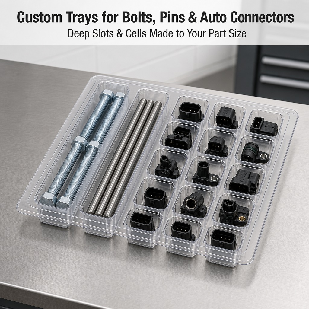 Custom Disposable Antistatic Blister Trays for Consumer Electronics Automotive Parts Packaging Logistics Use Customized Options