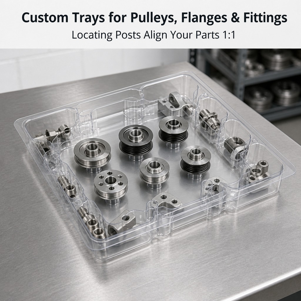 PET Packaging Tray for Car Spare Parts Garage Workshop Tools Organizing Box Vacuum Formed Plastic Insert Wholesale