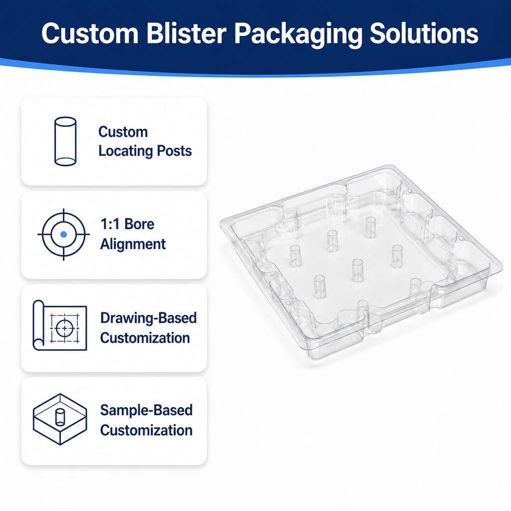 PET Packaging Tray for Car Spare Parts Garage Workshop Tools Organizing Box Vacuum Formed Plastic Insert Wholesale