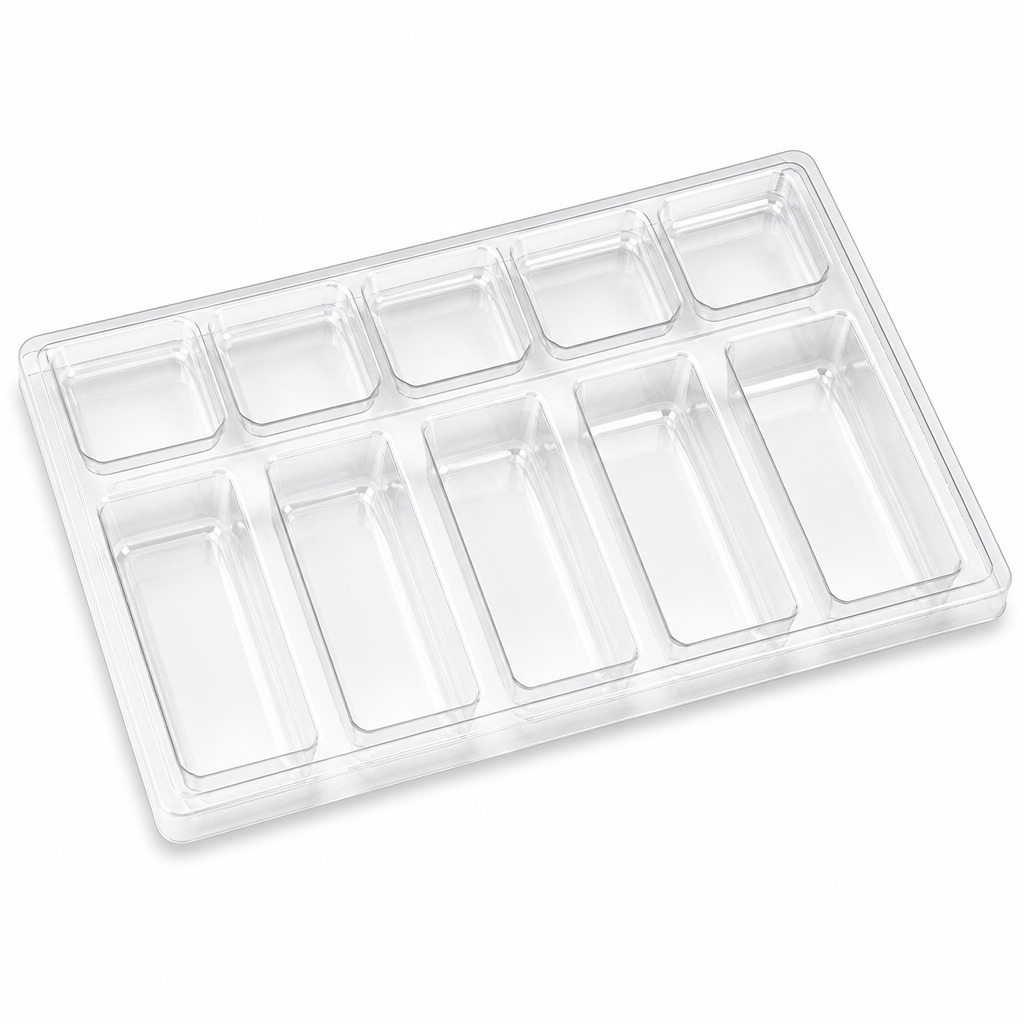 OEM ODM PET Blister Tray Made With Custom Mold Cavity Design Tailored for Hardware and Auto Parts Packaging Factory