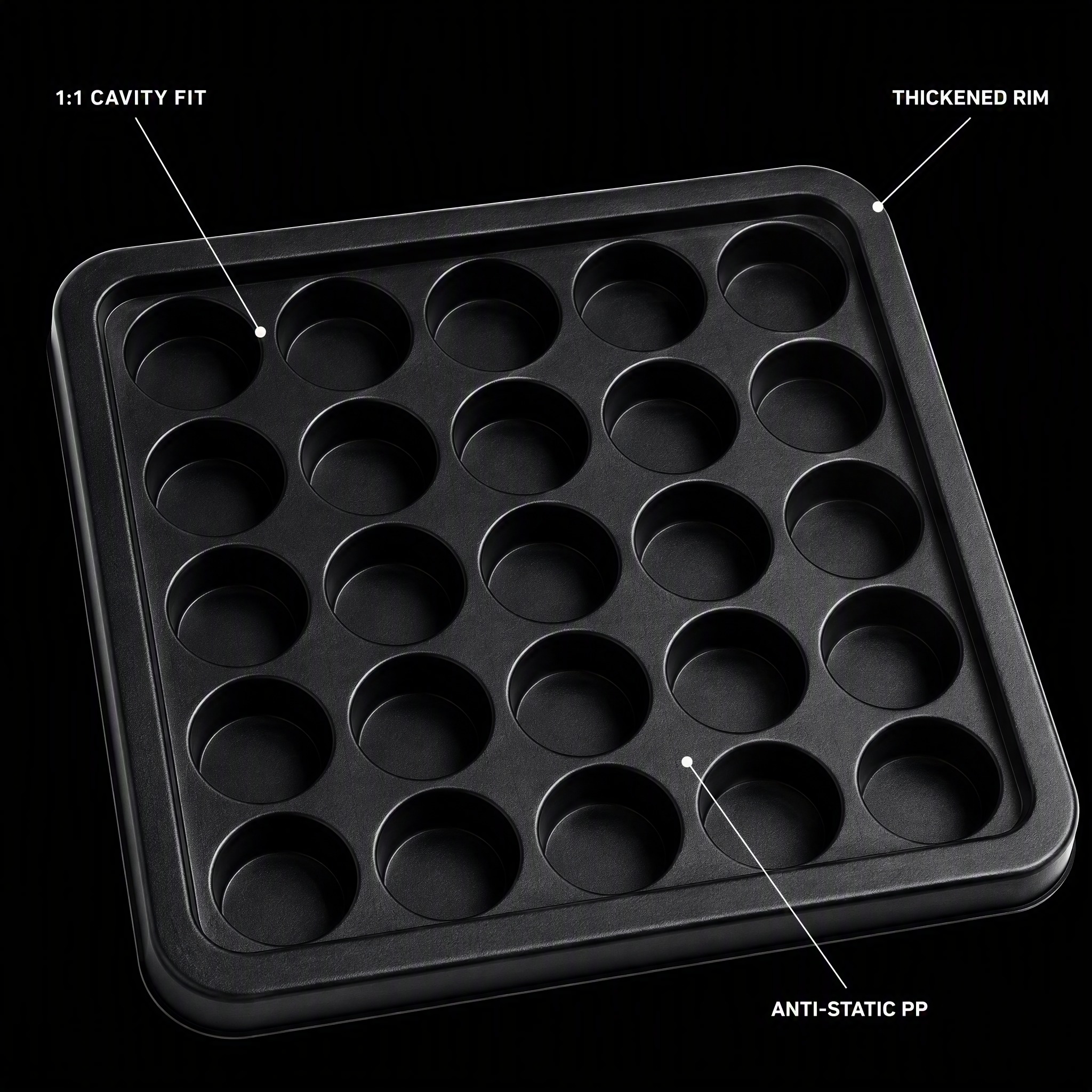 Factory Direct Custom Size PET Thermoformed Tray Vacuum Packaging for Hardware Automotive Components Bulk Supply