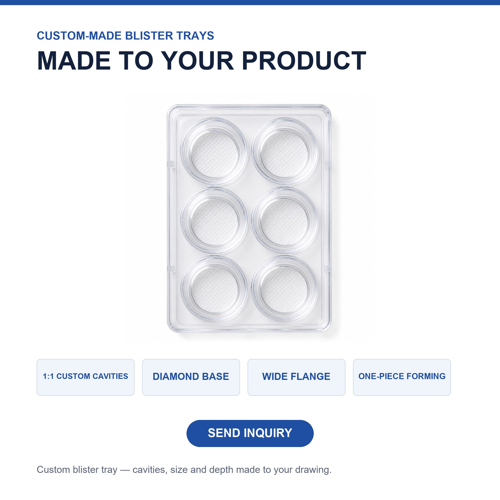 Custom Blister Packaging Plastic Box With PET Liner for Hardware Transparent Tray Manufacturer Wholesale
