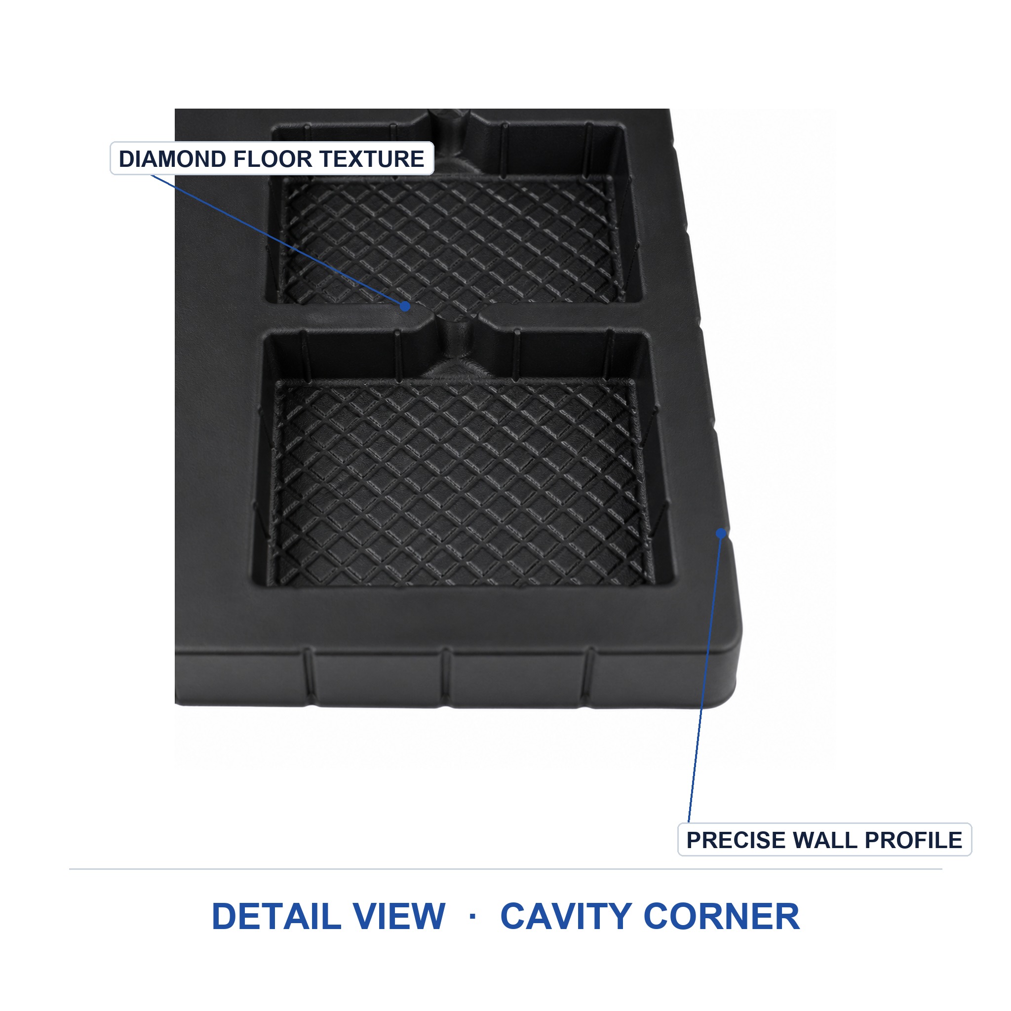 Custom Blister Packaging Plastic Box With PET Liner for Hardware Transparent Tray Custom Plastic Packaging Box