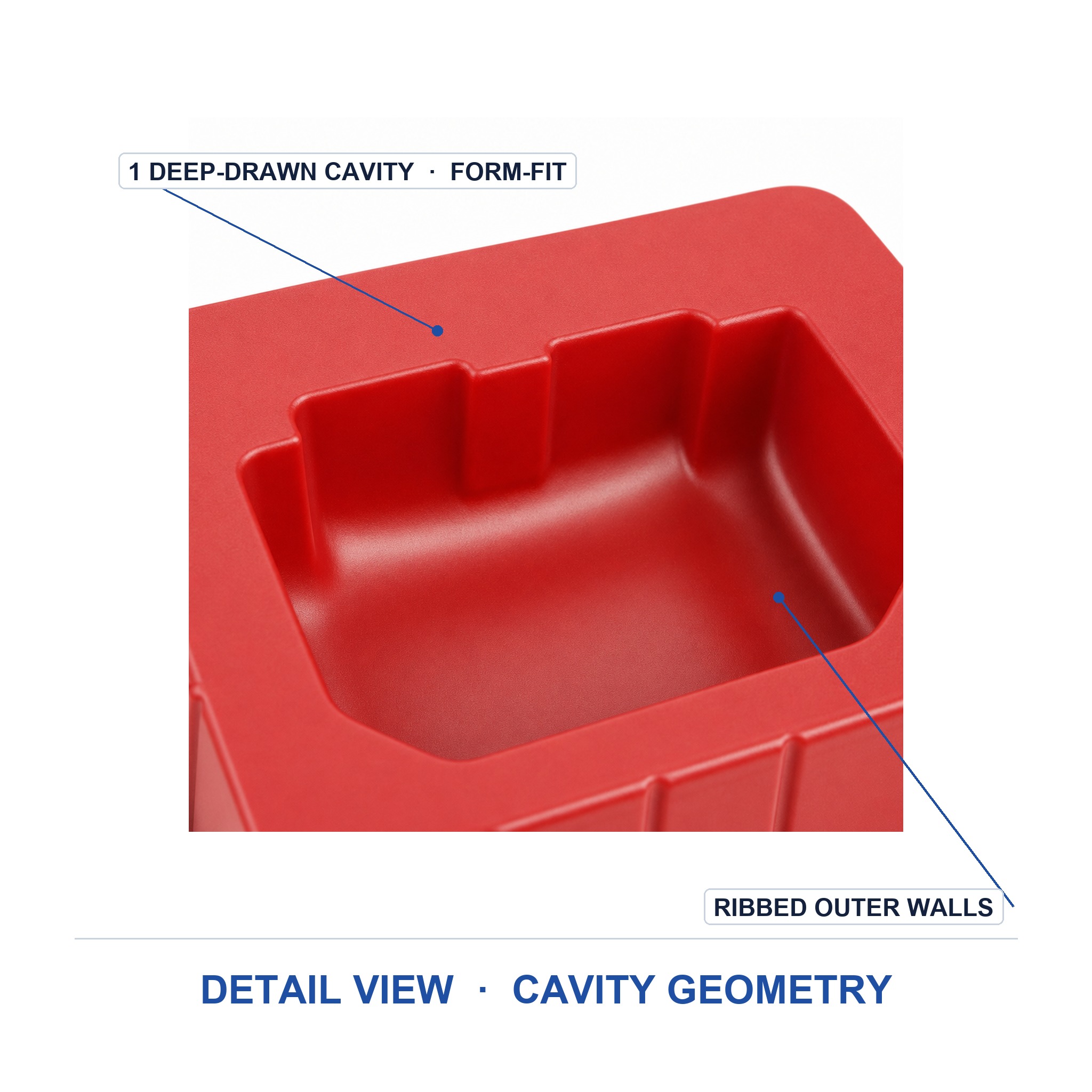 Plastic Box Blister Tray for Hardware Fitting Fasteners Storage Display Vacuum Forming Custom Packaging Wholesale Supply