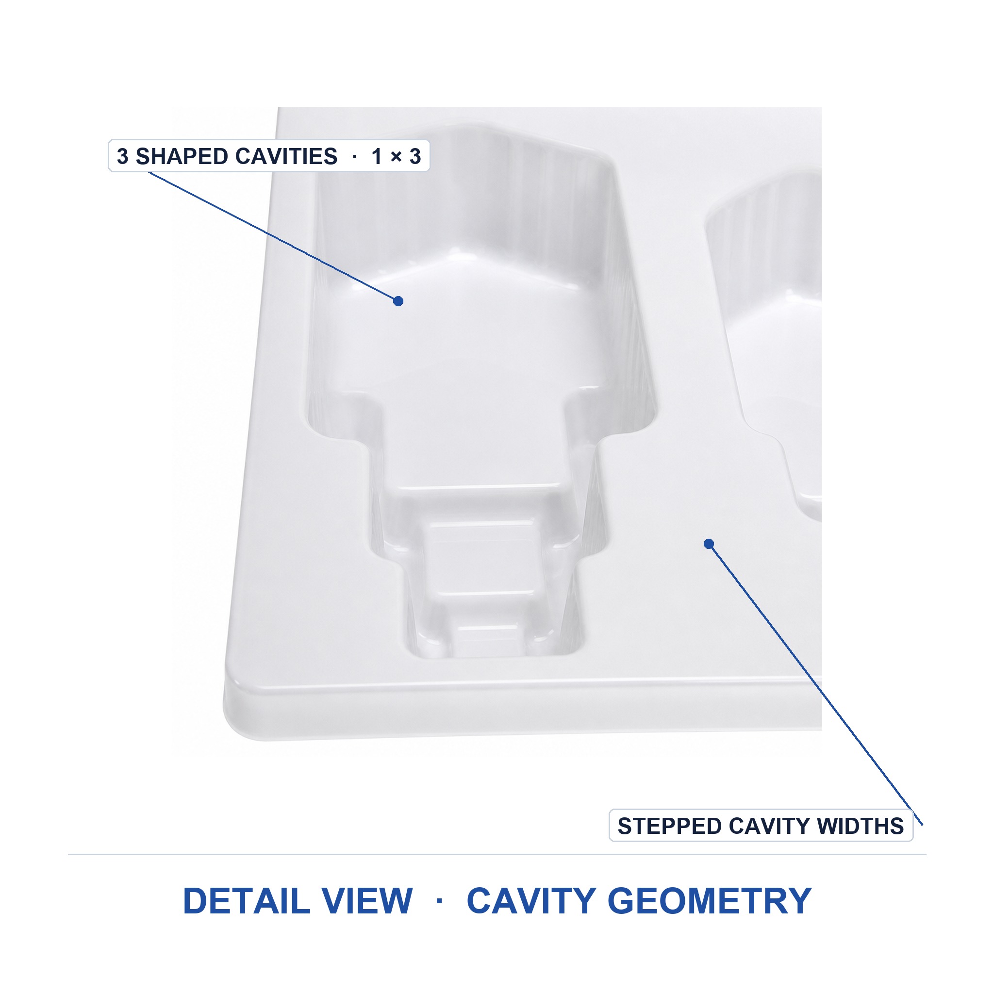 Plastic Case Inner Tray for Hardware Tools Metal Parts Blister Packaging Protective Custom Thermoformed Factory Supply