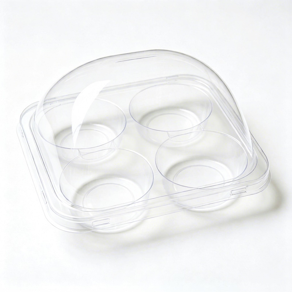 Food Grade Clear Blister Packaging Box Custom Mold Production Multi Compartment for Preserved Fruit Snack Tray